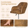 VECELO Drafting Chair with Adjustable Height PU Swivel Stool with Lumbar Support - 4 of 4