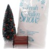 Department 56 Accessory 6.25 In Christmas Landscape Kit Mid-Year Bench Tree Snow Village Accessories - 2 of 2