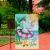 Northlight Beach Duck "Life Is Good" Outdoor Garden Flag 18" x 12.5" - 3 of 4
