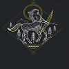 Harry Potter Men's Minimalist Centaur Outline Short Sleeve Graphic Cotton T-Shirt - 2 of 3