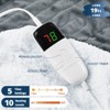 Inhand Heated Blanket Electric Heating Blanket Auto-Off 10 Heat Level Over-Heat Protection Flannel ETL Certified - 2 of 4