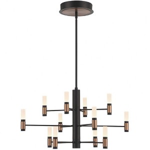 Eurofase Lighting Albany 12 - Light Chandelier in  Black/Brass - 1 of 3