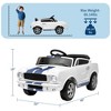 coucheta Ride On Licensed Shelby Car, 12V Battery Powered Ride On Toys, Electric Vehicle with Safety Belt, Christmas and Birthday Gifts - 2 of 4
