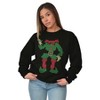 Ugly Christmas Stitch Pattern Elf Sweatshirt for Men or Women Brisco Brands - 2 of 4