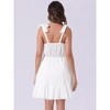 INSPIRE CHIC Women's Summer Sleeveless Cami Adjustable Strap Mini Beach Sundress - 4 of 4