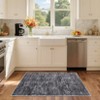Modern Washable Rugs Abstract Area Rug Non Slip Low Pile Accent Rugs for Living Room Bedroom - 3 of 4