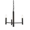 Elegant Lighting Carmella 3 lights pendant in black - 3 of 4