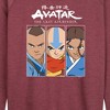Women's - Avatar: The Last Airbender - Sokka Aang Katara Lightweight French Terry Wide Neck Long Sleeve Shirt - 2 of 4