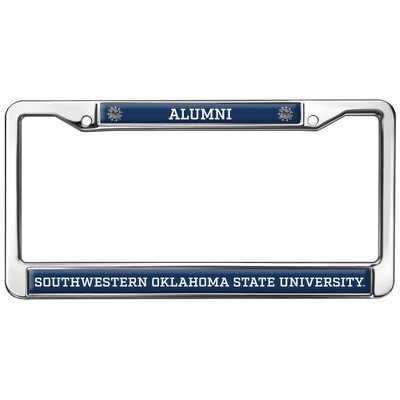 Southwestern Oklahoma State University Alumni Full Size Standard License Plate Metal Frame