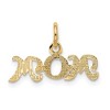 Black Bow Jewelry 14k Yellow Gold Mom Charm or Pendant, 19mm - 3 of 4