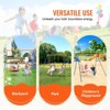 VEVOR Swing Sets for Backyard, 440lbs Load Capacity Swing Set, with 1 Saucer Swing Seat, 1 Belt Swing Seat, Heavy Duty A-Frame Metal Swing Stand - 3 of 4