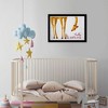 21"x15" Hello Little One Giraffe Bunny Animals Framed Art Print - Wynwood Studio: Modern Wall Decor, Nursery Artwork - 4 of 4