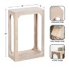 Kate and Laurel Dahl Wood Slim Side Table - 2 of 4