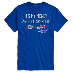 Men's - Instant Message - Wife Spends My Money Short Sleeve Graphic T-Shirt - 1 of 4
