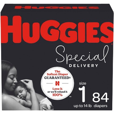 Huggies Special Delivery Hypoallergenic Baby Disposable Diapers Super Pack - Size 1 - 84ct