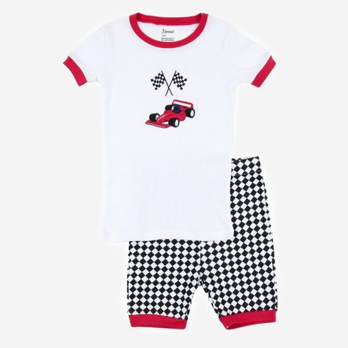 Leveret Kids Two Piece Cotton Short Pajamas Racing Car 5 Year - image 1 of 2