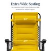 Best Choice Products Oversized Padded Zero Gravity Chair, Folding Outdoor Patio Recliner w/ Side Tray - 3 of 4