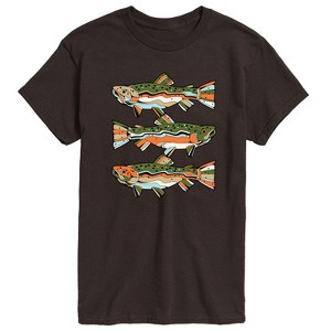Men's - Instant Message - Northern Trout Short Sleeve Graphic T-Shirt - 1 of 4