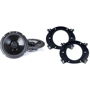 Memphis Audio SRX60V Street Reference Series 6.5" Oversize Speakers - Pair with OEMBKT60 Vehicle Specific 6 1/2" Speaker Adapters - 1 of 4