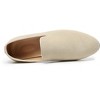 Santimon Mens Shoes Suede Slip-on Penny Loafers Casual Smoking Driving Dress Shoes Ivory - 3 of 4