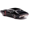 1970 Oldsmobile 442 W-30 Ebony Black with Red Stripes 1/43 Diecast Model by IXO Models - 3 of 4