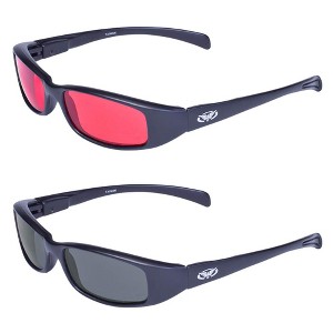 2 Pairs of Global Vision Eyewear New Attitude Safety Motorcycle Glasses - 1 of 3