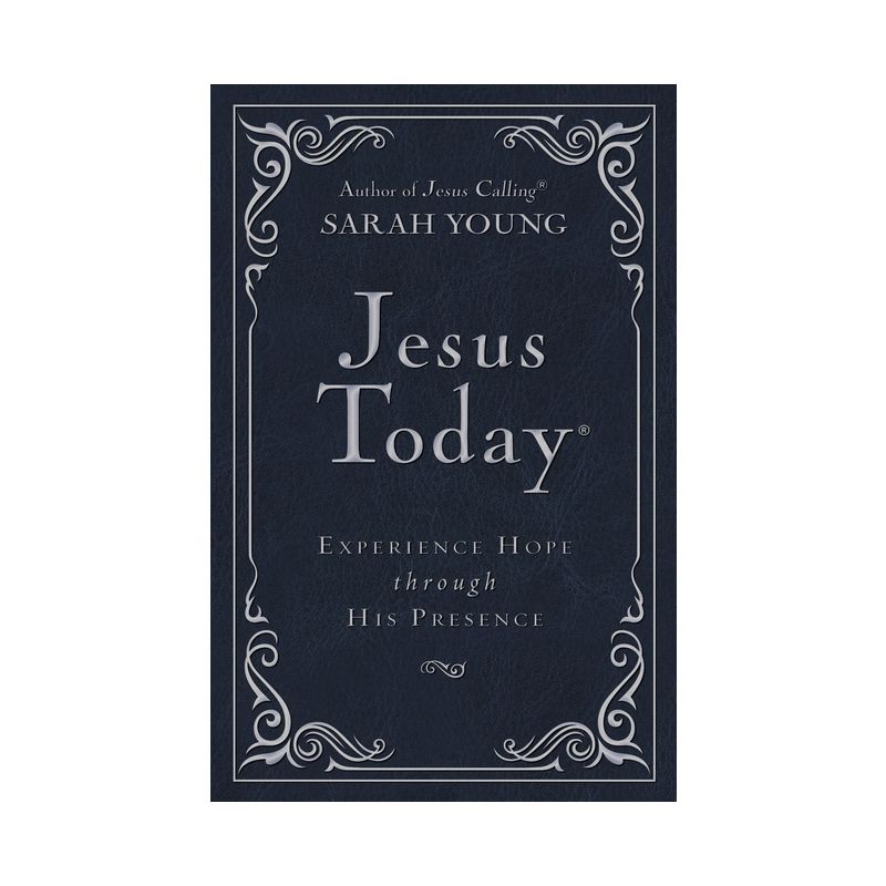Jesus Today Deluxe Edition, Leathersoft, Navy, with Full Scriptures - by  Sarah Young (Leather Bound), 1 of 2