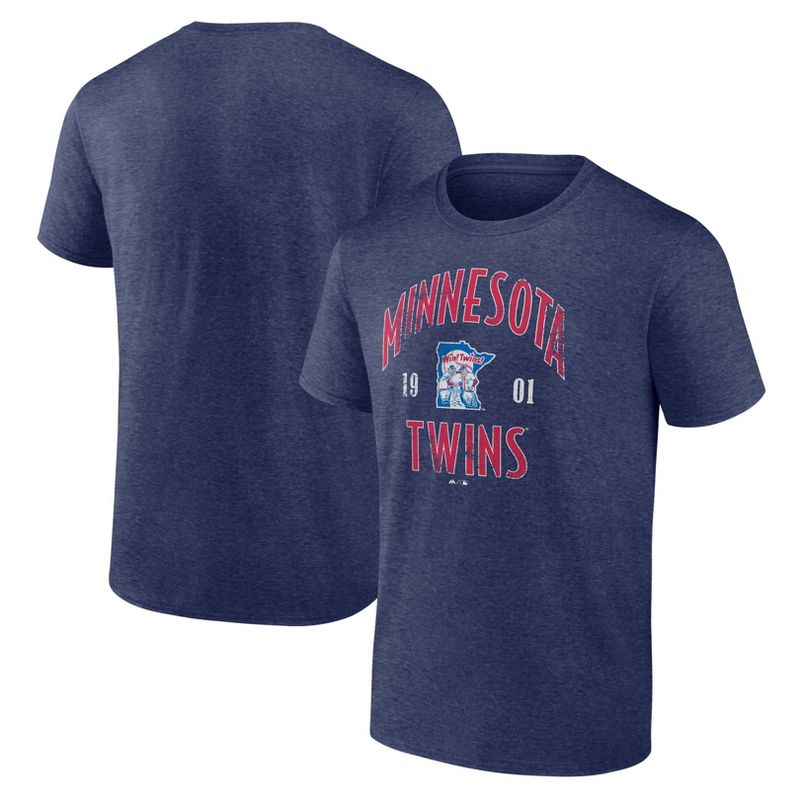MLB Minnesota Twins Men's Bi-Blend T-Shirt, 1 of 4