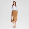 Women's Faux Suede Drawstring Midi A-Line Skirt - A New Day™ - 4 of 4