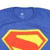 Seven Times Six DC Comics Superman T-Shirt Men's Legacy Logo Short Sleeve Graphic Tee Blue - 3 of 4