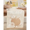 Saro Lifestyle Pumpkin Embroidery Thankful Table Runner, Beige, 16" x 70" - 3 of 3