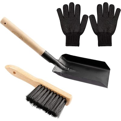 attop Fireplace Ash Shovel and Brush Set