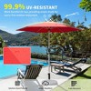 Okak Outdoor UV Protection Patio Umbrella with Push Button Tilt Market Table Umbrella with Crank for Pool Deck Garden Backyard - 2 of 4