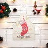 Unique Bargains Christmas Aprons Linen Beige White Red 21.65"x26.77" 1 Pcs - 2 of 4