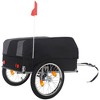 Whisen Heavy-Duty Bike Cargo Trailer with Removable Waterproof Cover with 88 lbs Capacity, 16" All-Terrain Wheels - Black - 3 of 4