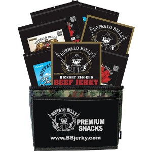 Buffalo Bills 7-Piece Premium Beef Jerky Sampler Camo 6-Pack Gift Cooler (7 assorted jerky packs) - 1 of 4