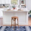 Rae Ratten Seat Backless Counter Height Barstool - Linon - 2 of 4