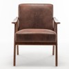 Grungis Accent Chair with Extra-Thick Backrest,Lounge Chair,Modern Wingback Chair for Bedroom,Reading Room,Office - 4 of 4