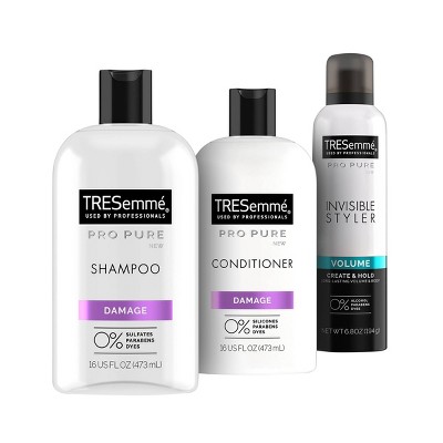 Tresemme Pro Pure Hydration Shampoo & Conditioner and Invisible Styler - 16 fl oz