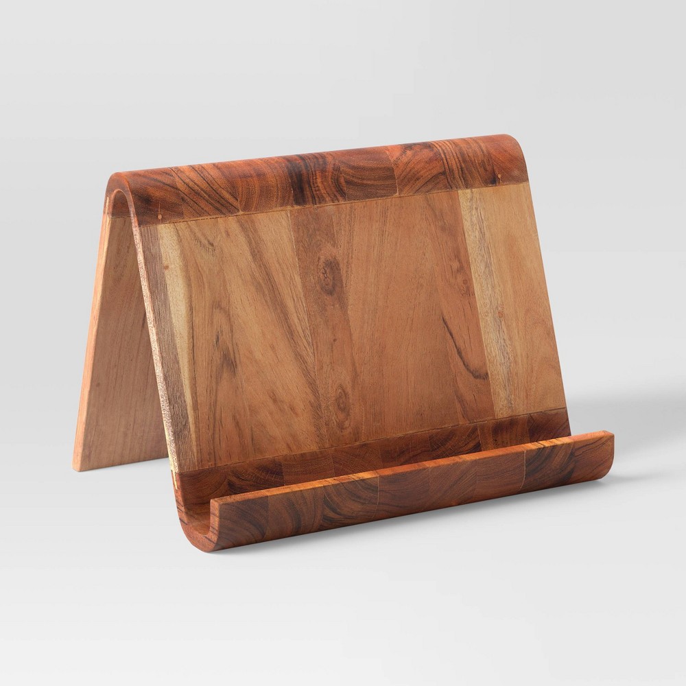 Photos - Desk Organiser Tablet and Book Stand Natural Wood - Threshold™