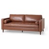 Mirod Comfy 3-seat Sofa with Wooden Legs, Polyester, for Living Room and Study - 2 of 4
