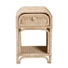 bali & pari Magni Modern Bohemian Natural Brown Rattan 1-Drawer Nightstand - 4 of 4