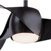 58" Minka Aire Modern 3 Blade Indoor Ceiling Fan with LED Light Remote Control Coal for Living Room Kitchen Bedroom Family Dining - 3 of 4