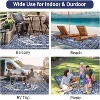 Outdoor Rug Waterproof Reversible Plastic Straw Mat, Large Vintage Medallion Patio Area Rug for Deck Balcony Camping Beach Picnic, Indoor/Outdoor Use - 2 of 4