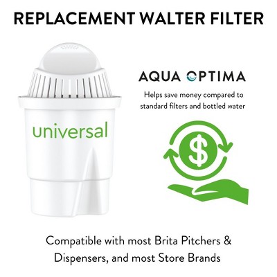 Aqua Optima Compact White Water Filter Pack of 6