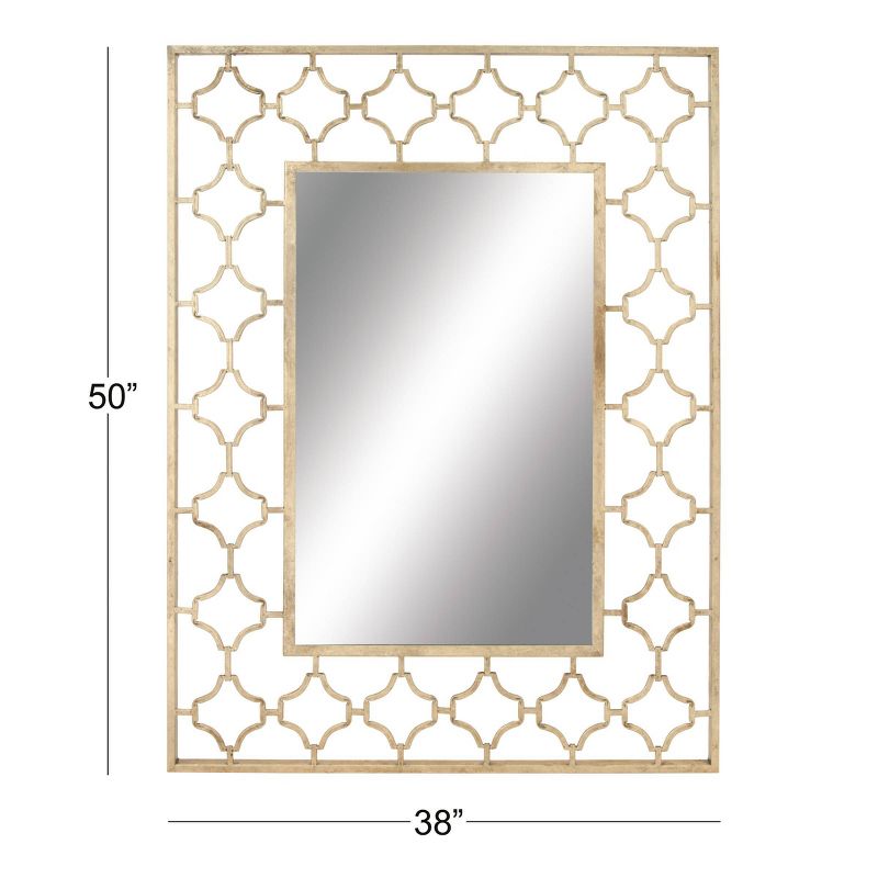 Metal Quatrefoil Wall Mirror Gold - Olivia &#38; May, 4 of 20