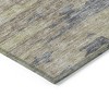 Pewter Silver And Gray Abstract Washable Indoor Outdoor Area Rug - 4 of 4