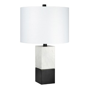 Hudson and Canal 21.5" Tall Table Lamp with Fabric Shade - 1 of 4