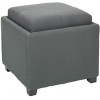 Harrison Single Tray Ottoman - HUD8233 - Safavieh Couture - 4 of 4