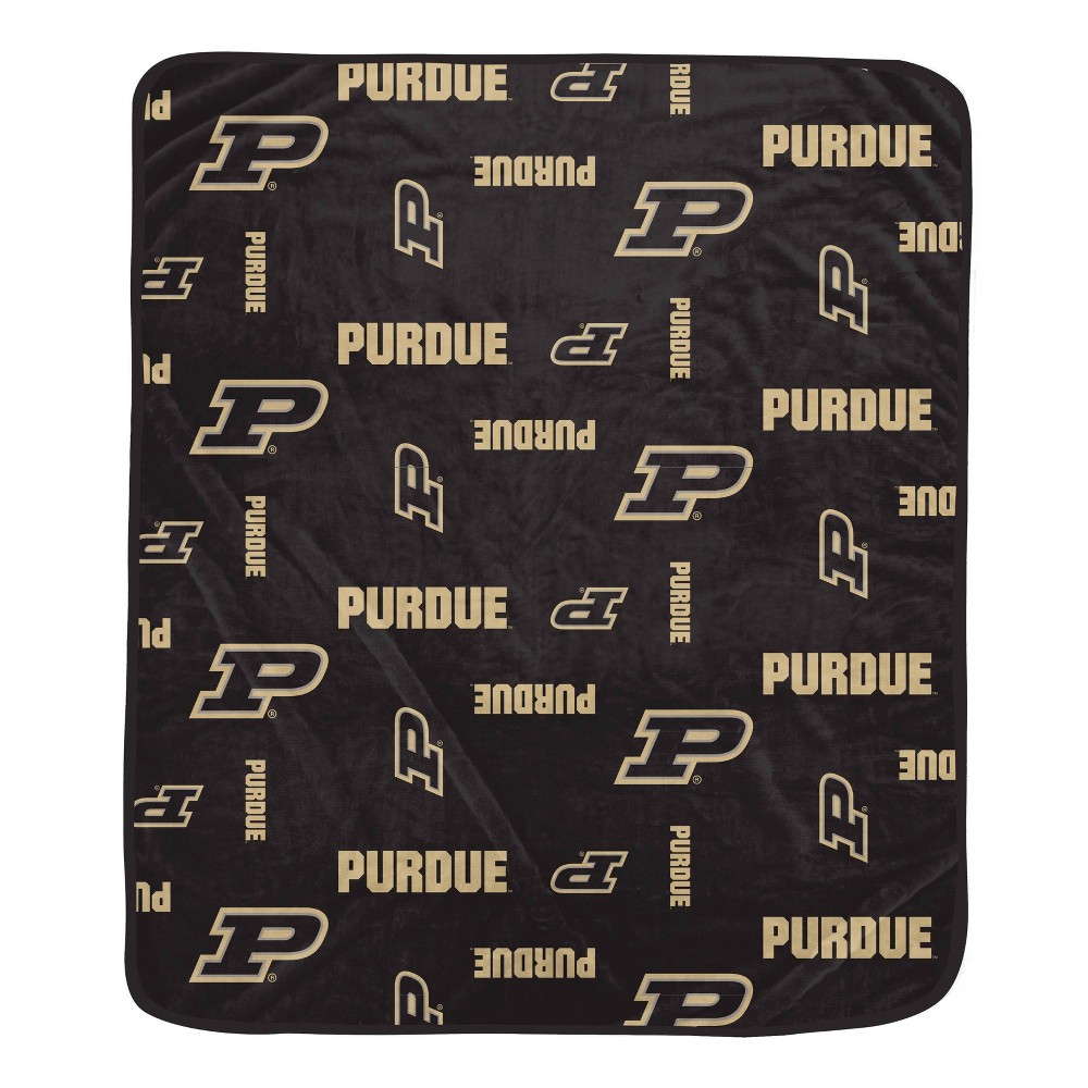 NCAA Purdue Boilermakers Homefield Flipped Wordmark Throw Blanket